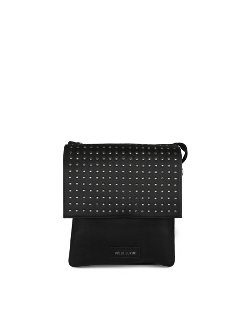 

PELLE LUXUR Women Black Printed Messenger Bag