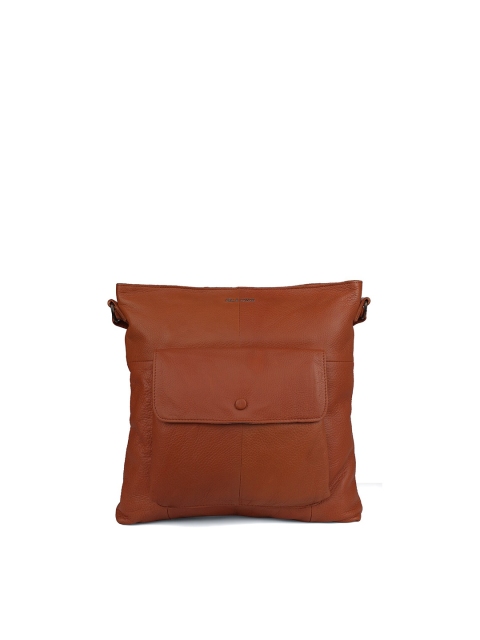 

PELLE LUXUR Brown Leather Oversized Shopper Sling Bag
