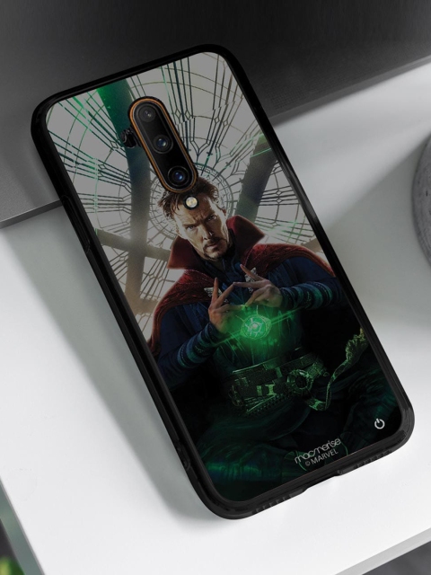 

macmerise Green & Black Eye of Agamotto Printed Lumous LED OnePlus 7T Pro Back Case