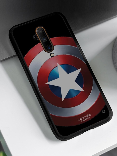 

macmerise Red Captains Shield Lumous LED OnePlus 7T Pro Back Case