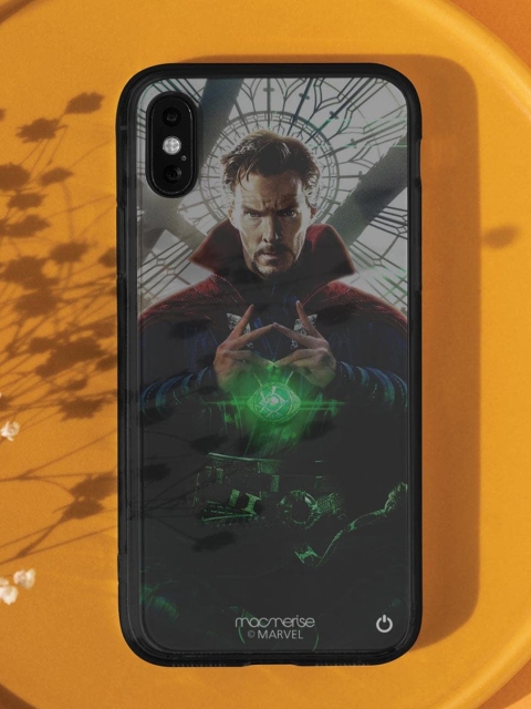 

macmerise Unisex White & Red Printed iPhone X Back Case