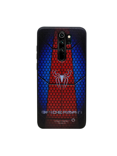 

macmerise Blue & Red Spider Web Suit Lumous LED Redmi Note 8 Pro Phone Case