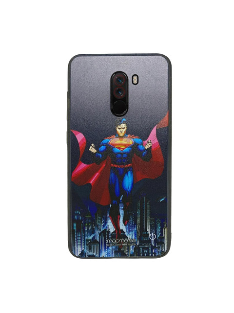 

macmerise Multicolored Superman Lumous LED Xiaomi Poco F1 Back Case, Multi