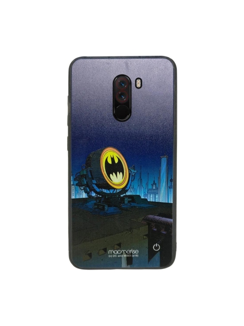 

macmerise Unisex Blue & Yellow Printed Xiaomi Poco F1 Back Case