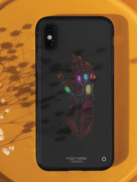 

macmerise Multicoloured Nano Gauntlet Lumous LED iPhone X Mobile Back Cover, Multi