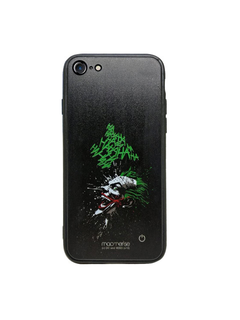 

macmerise Black & Green Printed iPhone 7 Back Cover