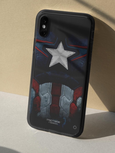 

macmerise Multicolor Cap Am Suit Lumous LED iPhone XS Max Back Case, Multi