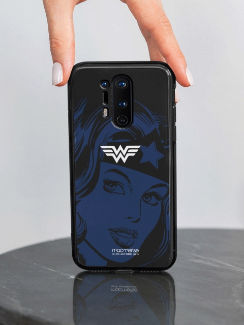 

macmerise Black & Blue Wonder Woman Printed Lumous LED OnePlus 8 Pro Mobile Case, Multi