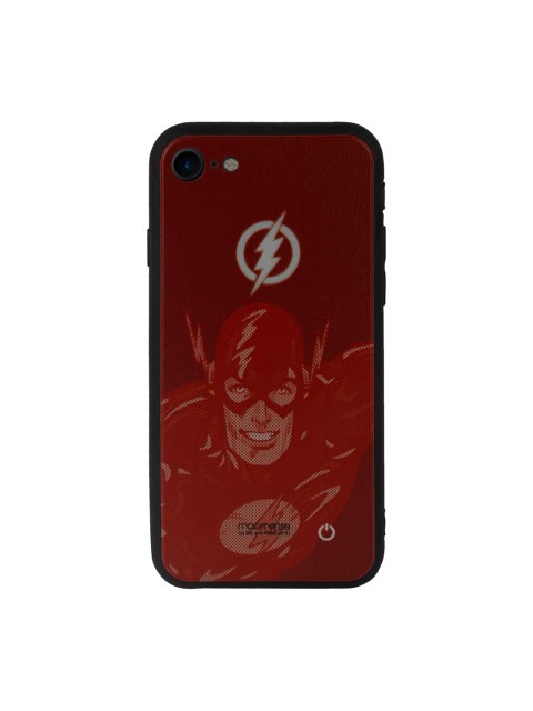 

macmerise Unisex Black & Maroon Printed Iphone 7 Back Case