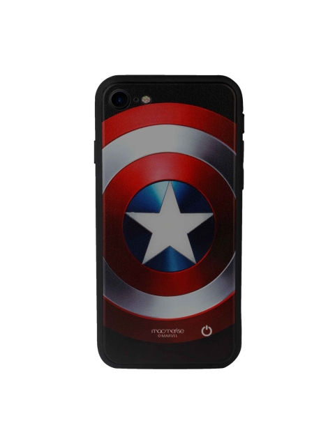 

macmerise Multicolor Classic Captains Shield Lumous LED iPhone 7 Back Case, Multi