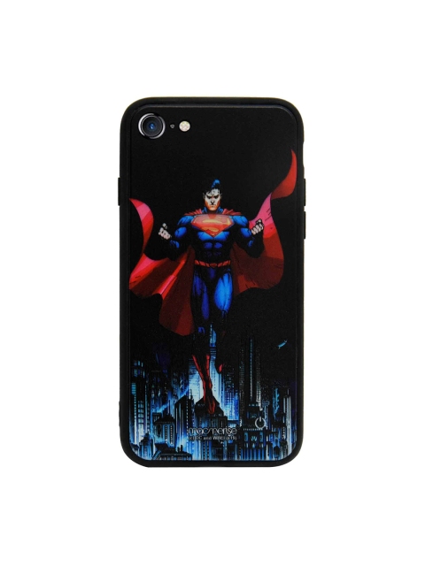 

macmerise Black & Blue Printed Metropolis Savior Lumous LED iPhone 7 Back Case