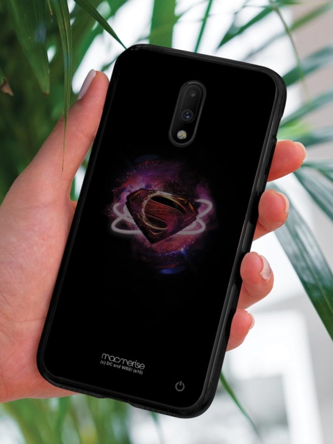 

macmerise Black Printed Superman Supremacy Lumous LED OnePlus 7 Back Case