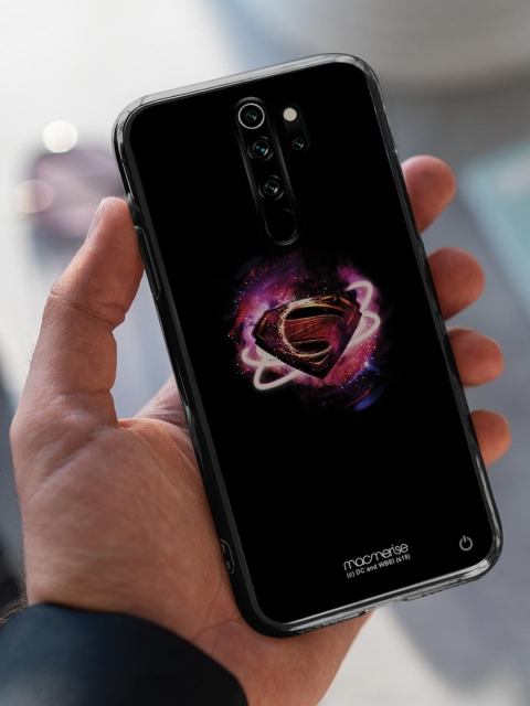 

macmerise Black & Red Superman Supremacy Printed Lumous LED Xiaomi Redmi Note 8 Pro Back Case