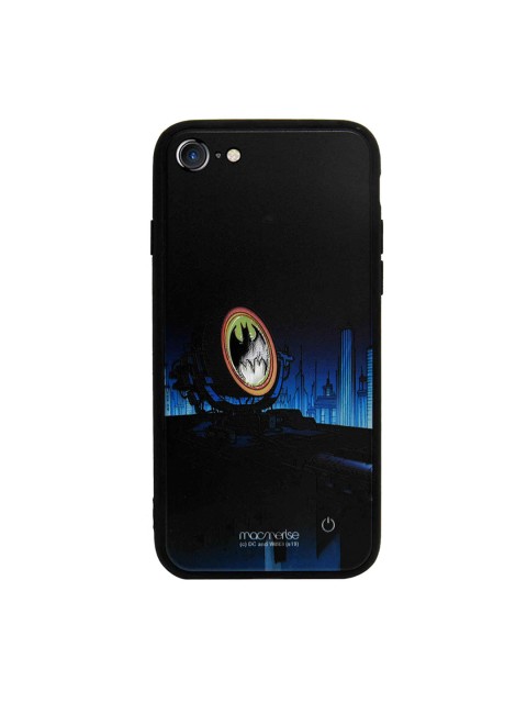 

macmerise Black & Blue Light up Bat iPhone 8 Lumous LED Phone Case