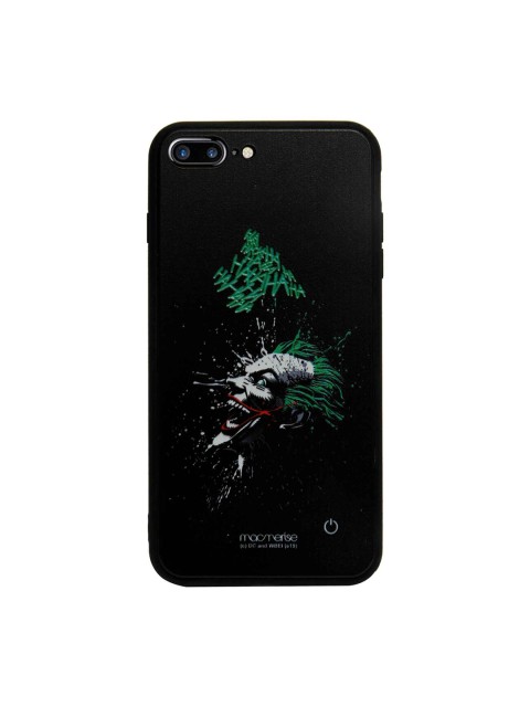 

macmerise Black & Green Printed Iphone 7 Plus Back Case