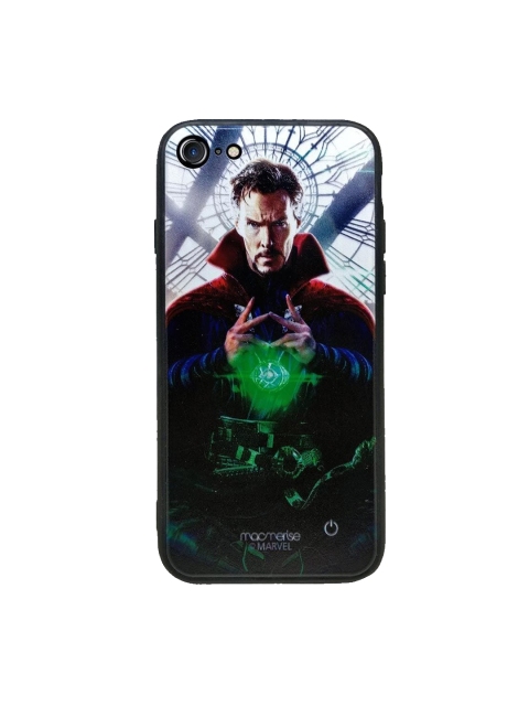 

macmerise Black Doctor Strange Printed Lumous LED iPhone 8 Plus Back Case, Multi