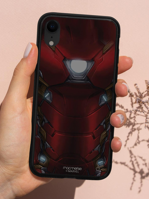 

macmerise Red & Grey Suit up Ironman iPhone XR Lumous LED Phone Case