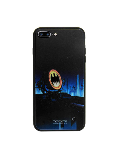 

macmerise Black & Blue Light up Bat iPhone 8 Plus Lumous LED Phone Case