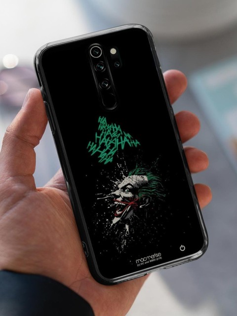 

macmerise Black & Green Sinister Joker Laugh Printed Lumous LED Xiaomi Redmi Note 8 Pro Back Case