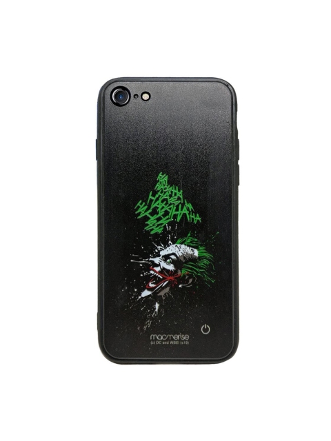 

macmerise Green & White Sinister Joker Laugh Printed iPhone 8 Plus Back Cover, Multi