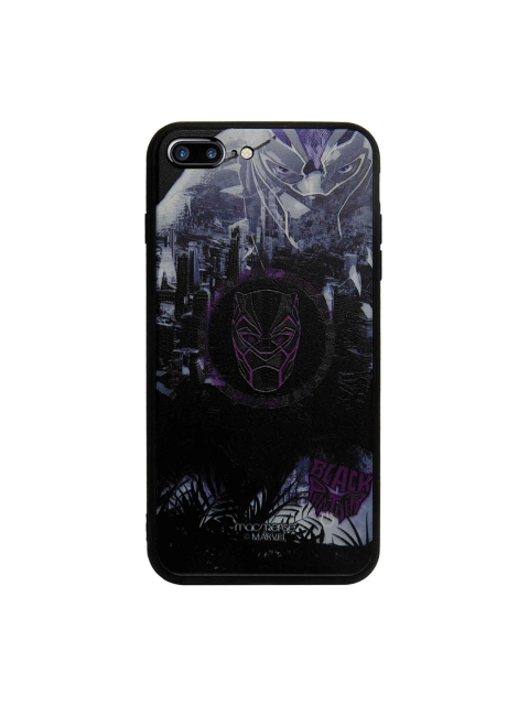 

macmerise Black Black Panther Printed Lumous LED iPhone 8 Plus Back Case, Multi