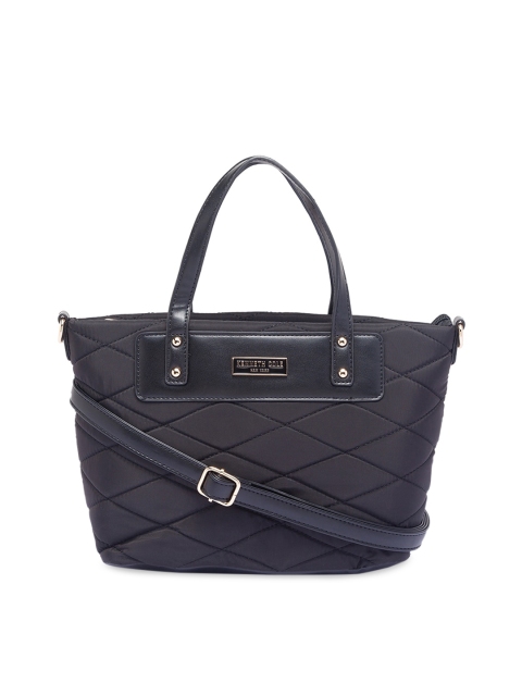 

Kenneth Cole Black PU Oversized Shopper Handheld Bag with Quilted