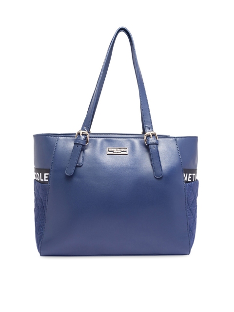 

Kenneth Cole Navy Blue PU Shopper Shoulder Bag