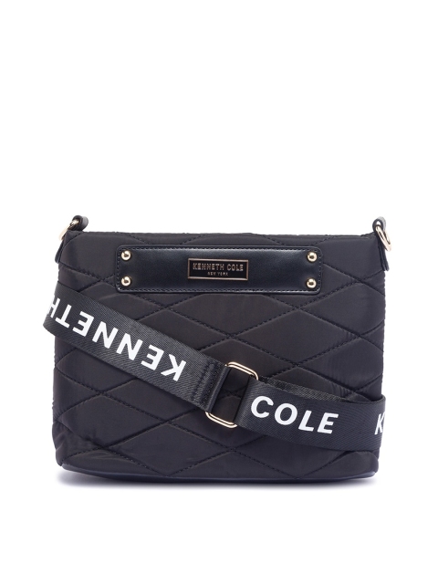

Kenneth Cole Black PU Structured Sling Bag with Quilted