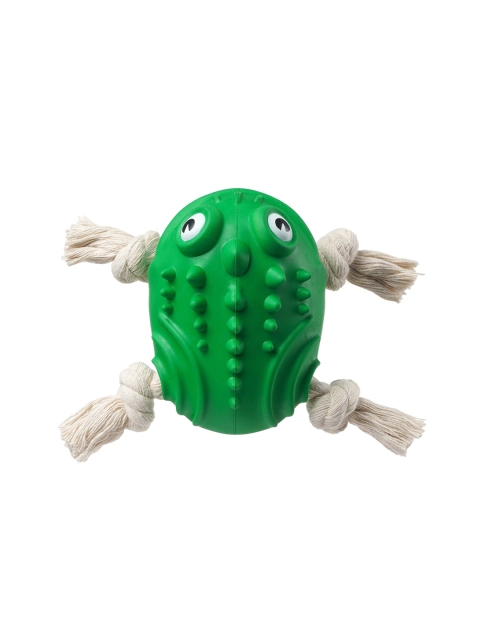 

Pawsindia Green The Mighty Toad Dog Toy