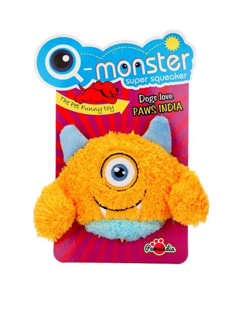 

Pawsindia Orange & Blue Monster Bouncer Dog Toy