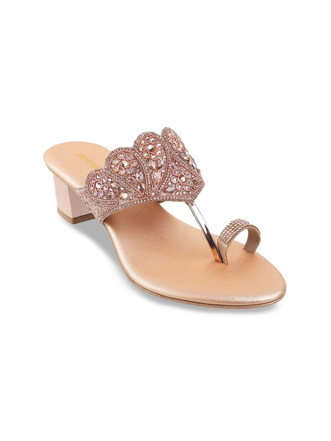 

Mochi Women Pink Embellished One Toe Flats
