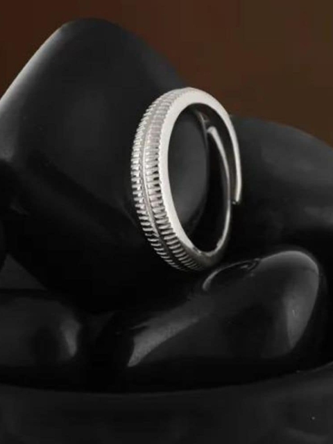 

SILBERRY Set Of 2 Silver-Plated Couple Finger Ring