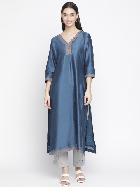 

SHINGORA Blue & Grey Unstitched Dress Material