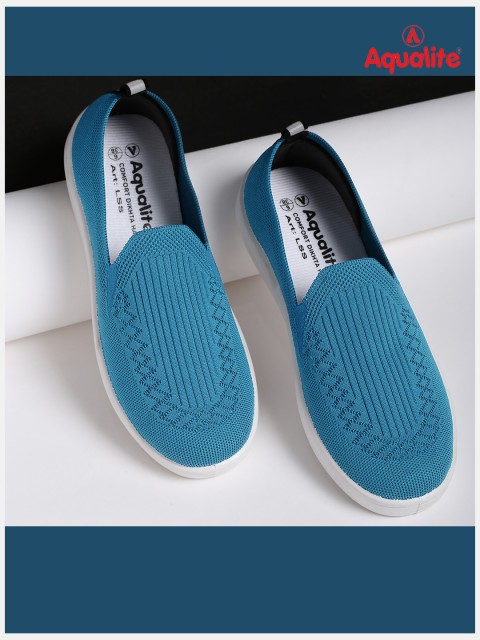 

Aqualite Women Blue Printed Slip-On Sneakers