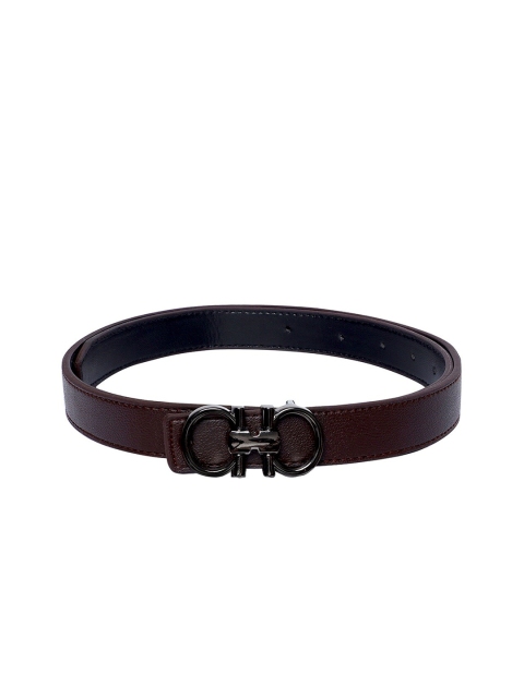 

thickskin Women Brown Textured PU Belt