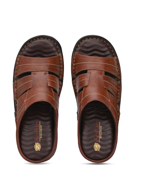 

SOFTIO Men Tan Comfort Sandals