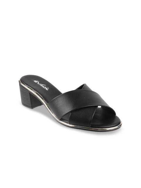 

DAVINCHI Women Black Solid Block Heels