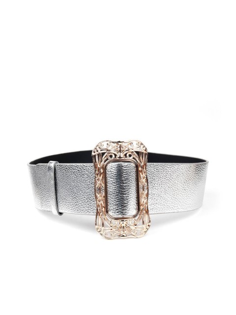 

ODETTE Women Silver-Toned Embellished Belt