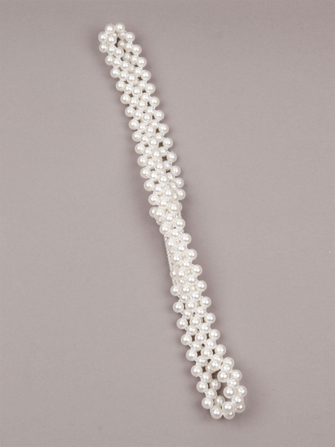 

ODETTE Women White Embellished Belt