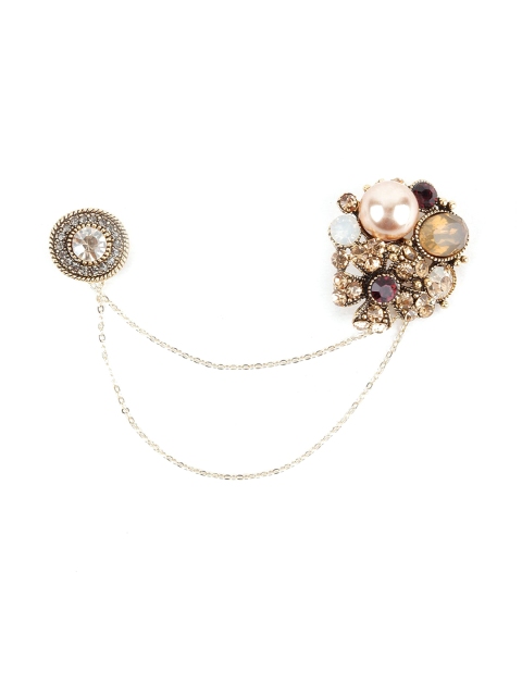 

ODETTE Women Brown Brooch