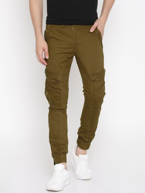 

Sports52 wear Men Khaki Regular Fit Solid Joggers