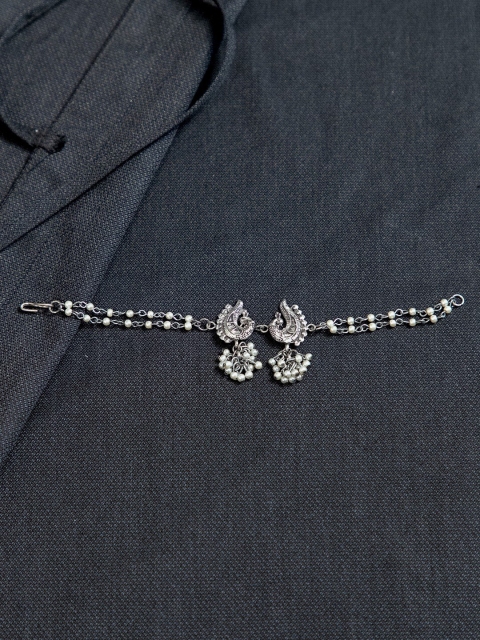 

creyons by mansi Women Silver-Toned Handcrafted Wraparound Bracelet