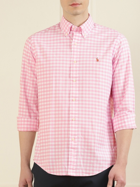 

Polo Ralph Lauren Men Pink Checked Casual Shirt