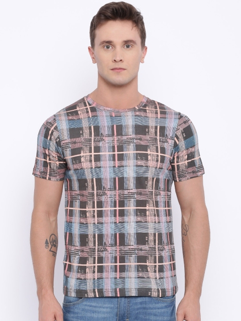 

Slub Men Multicoloured Printed Round Neck T-shirt, Multi