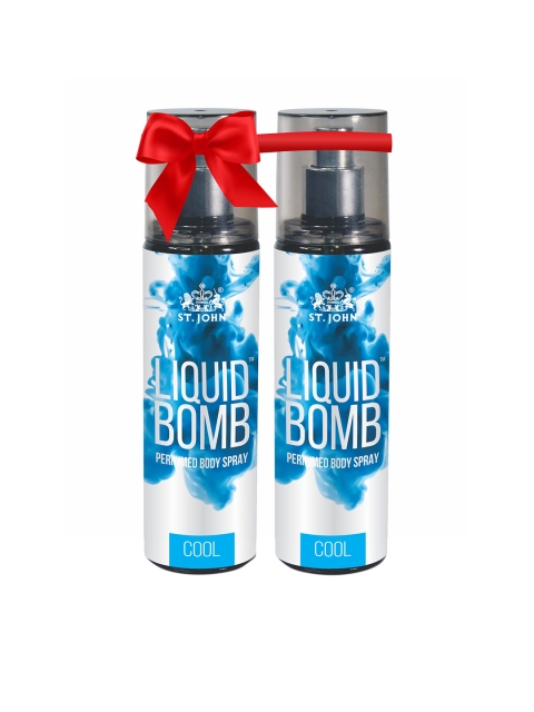 

St. John Set Of 2 Liquid Bomb Perfume Body Spray Cool 300 ml, Multi