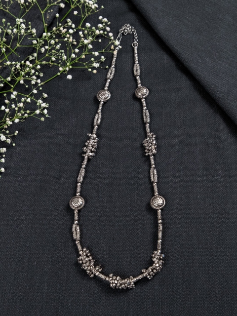 

creyons by mansi Silver-Toned Ball Chain Necklace