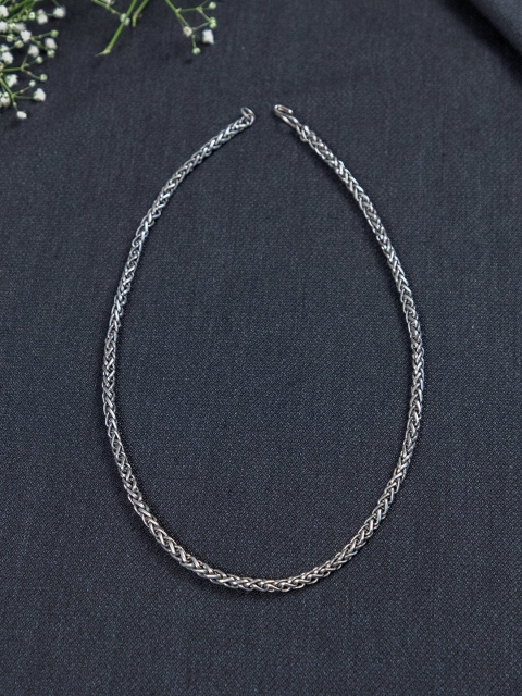 

creyons by mansi Silver-Toned Plain Chain Necklace