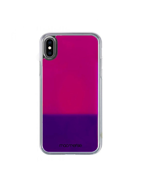

macmerise Purple & Pink Neon Sand iPhone XS Max Back Case