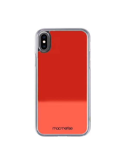 

macmerise Red Neon Sand iPhone XS Max Back Case