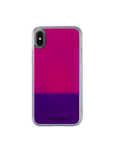 

macmerise Purple & Pink Neon Sand iPhone X Back Case